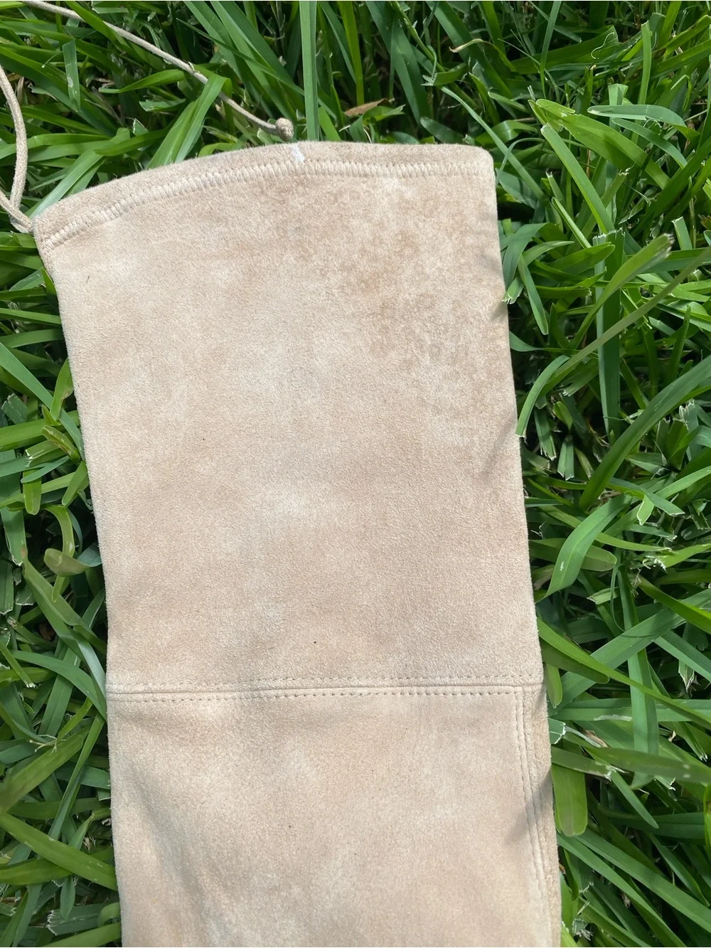 Stuart Weitzman Suede Bootie in Light Tan